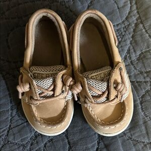 Sperry Kids Light Brown Moccasins